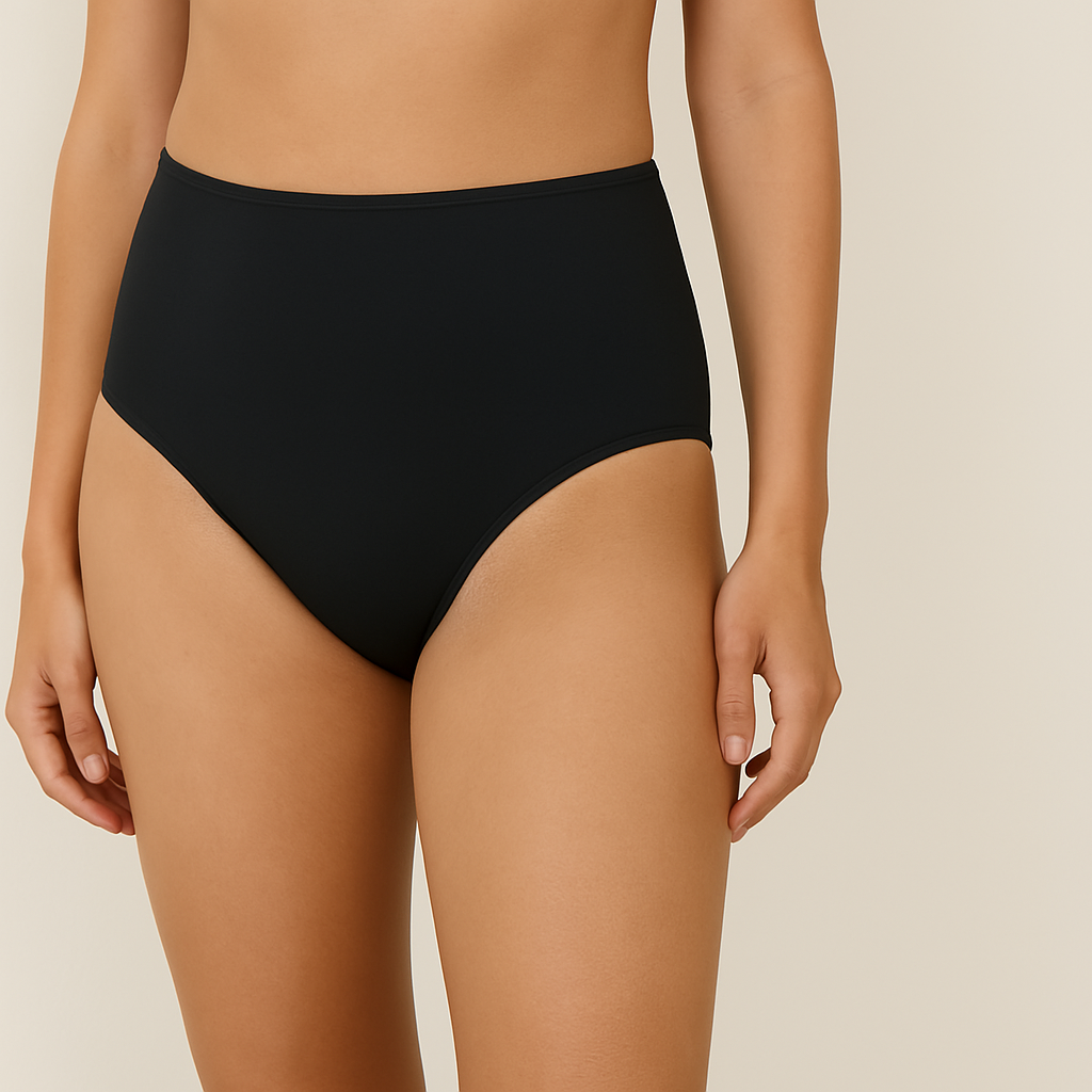 Cotton Full Brief Heavy Absorbency Leak Proof Underwear- Black