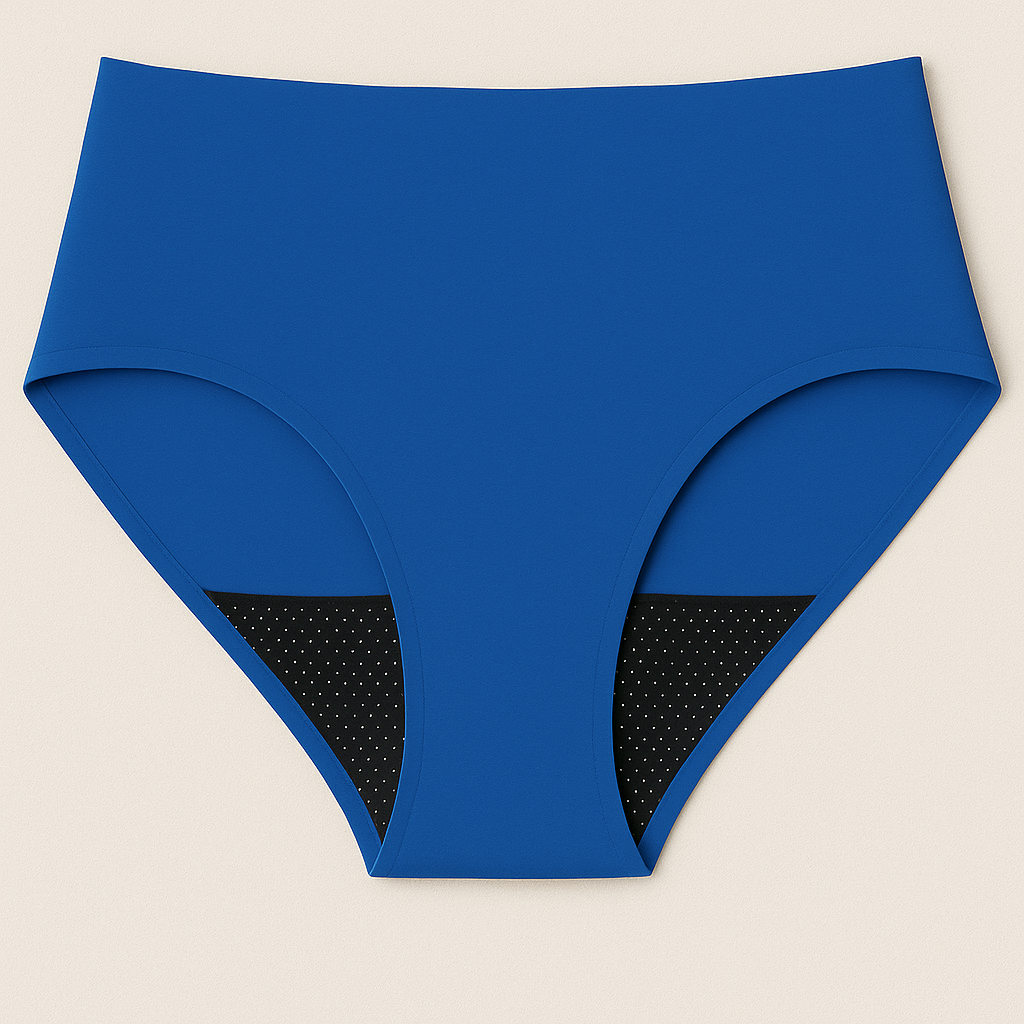 Cotton Full Brief Heavy Absorbency Leak Proof Underwear- Royal Blue