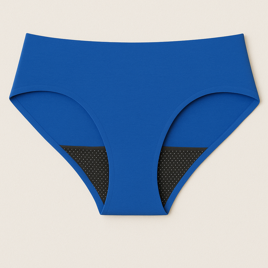 Cotton Midi Heavy Absorbency Leak Proof Underwear- Royal Blue