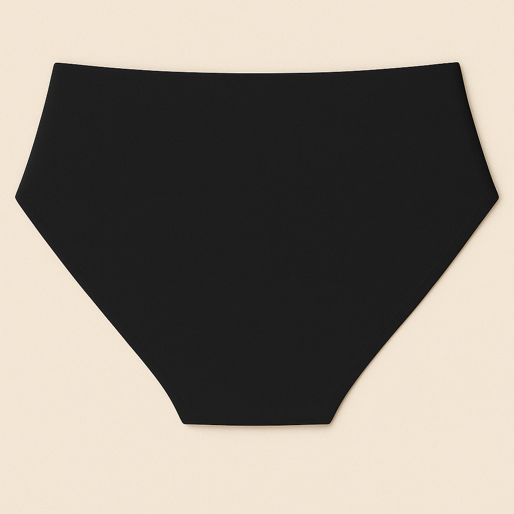 Cotton Full Brief Heavy Absorbency Leak Proof Underwear- Black