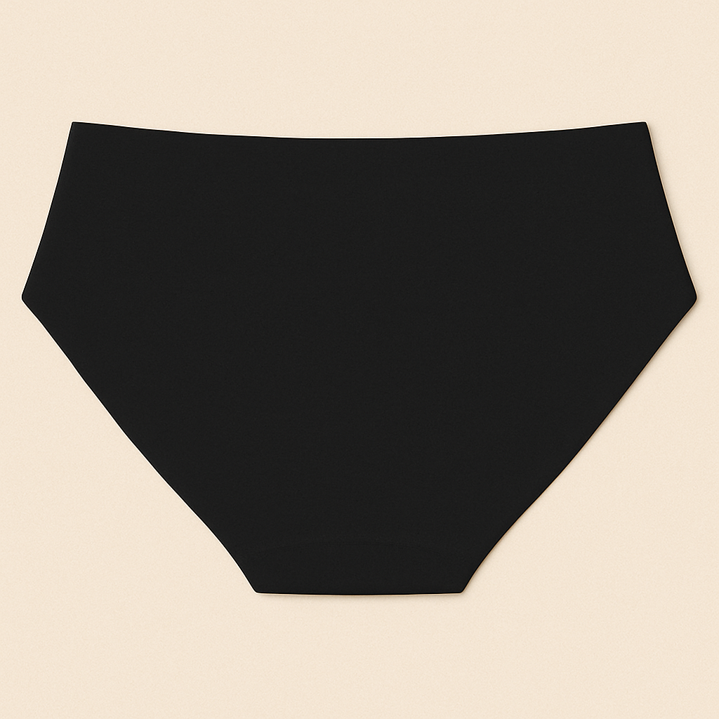 Cotton Midi Heavy Absorbency Leak Proof Underwear- Black