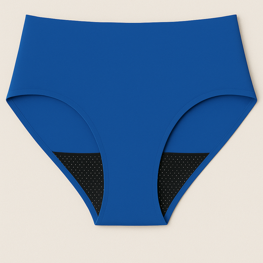Cotton Full Brief Heavy Absorbency Leak Proof Underwear- Royal Blue