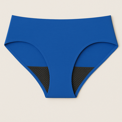 Cotton Midi Heavy Absorbency Leak Proof Underwear- Royal Blue