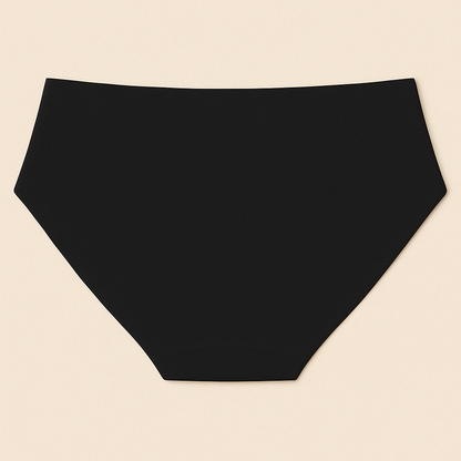 Cotton Midi Heavy Absorbency Leak Proof Underwear- Black